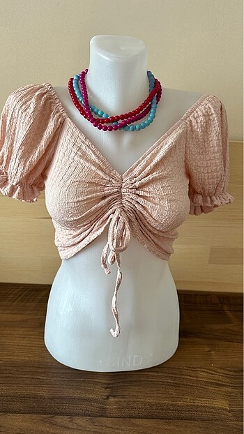Kırışık kumaş crop