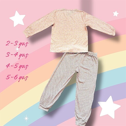 LC Waikiki Minipiti kız çocuk pijama takımı