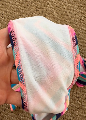 Renkli Bağlamalı Bohem Bikini Altı - Görsel 4