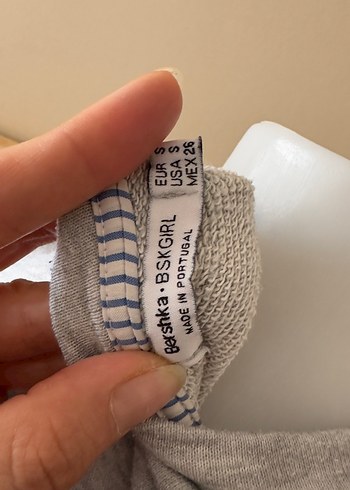 Bershka Gri gömlek Kollu Kadın Sweatshirt