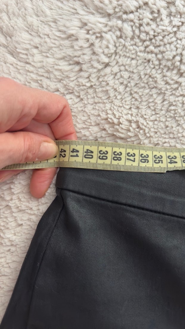 Massimo Dutti Siyah Düz mumlu skny Pantolon — görsel 5/7