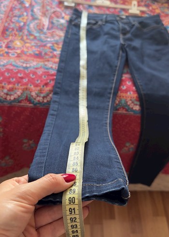 27 Beden lacivert Renk Lacivert Parlak Kadın Denim Pantolon