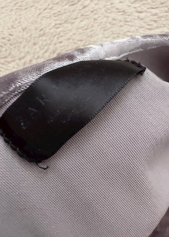 Uzun Kollu V Yakalı Gri Tie-Dye Mini Bodysuit - Görsel 5