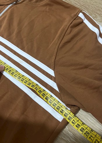 Kadın Kahverengi Uzun Kollu Kapüşonlu Spor kap ferace pardesü - Görsel 3