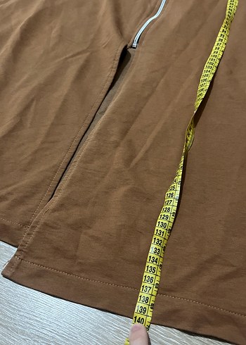 Kadın Kahverengi Uzun Kollu Kapüşonlu Spor kap ferace pardesü - Görsel 4