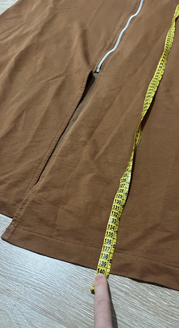 Kadın Kahverengi Uzun Kollu Kapüşonlu Spor kap ferace pardesü - Görsel 4