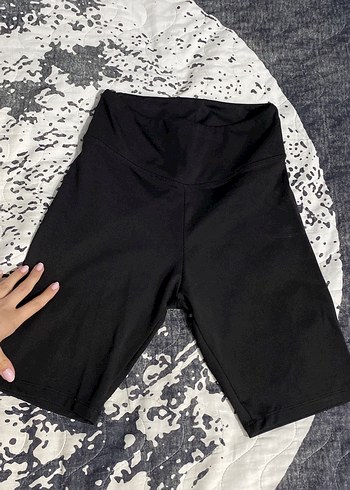 Siyah tayt şort - Görsel 2