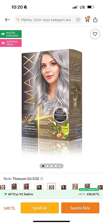Maxx Deluxe saç boyası