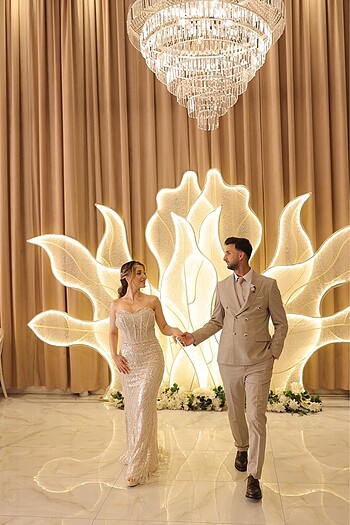 s Beden Abiye şık taşlı gece elbisesi