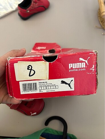 20 Beden bordo Renk Puma spor ayakkabı