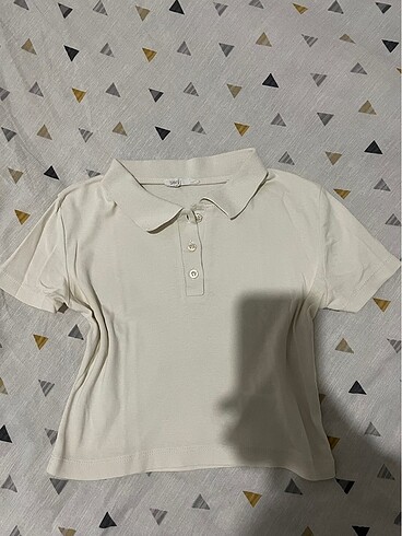 Polo yaka crop