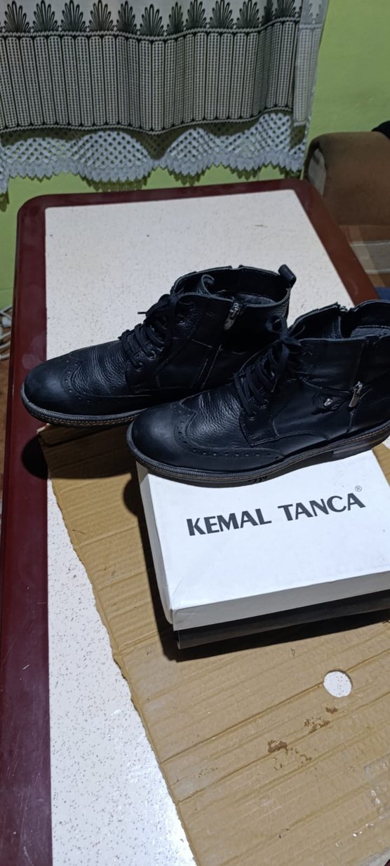 Kemal Tanca Siyah Yılan Desenli Erkek Bot - Görsel 5