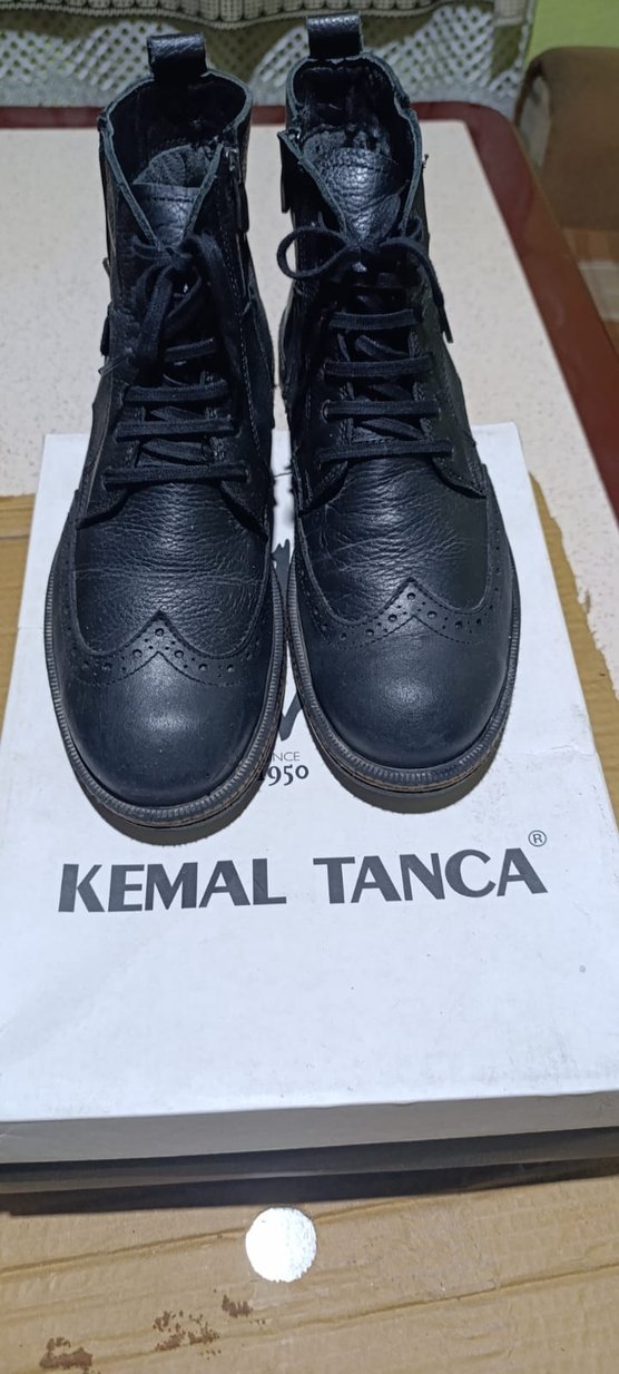 Kemal Tanca Siyah Yılan Desenli Erkek Bot - Görsel 2