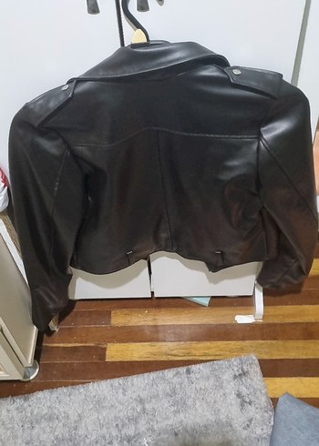 Zara Siyah Kadın Deri Biker Ceket