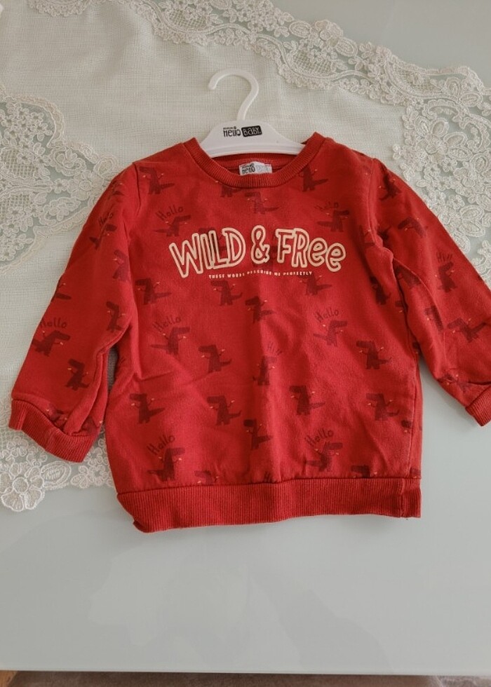 Erkek bebek basic sweatshirt - Görsel 4