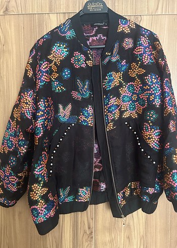 Çok Renkli Bohem Kadın Ceket - Görsel 2