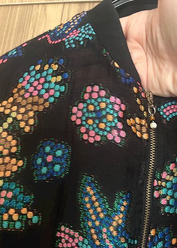 Çok Renkli Bohem Kadın Ceket - Görsel 3