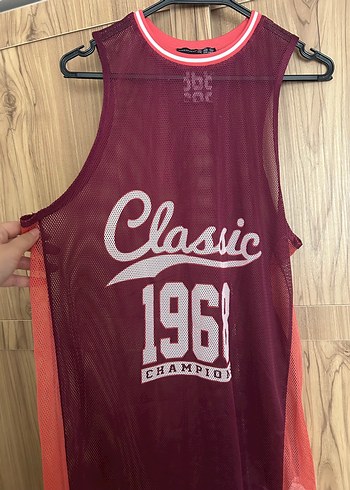 Bordo Kolsuz Spor Tişört