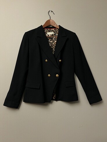 Mudo leopar astarlı blazer
