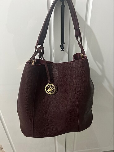 Beverly hills Polo marka bordo çanta