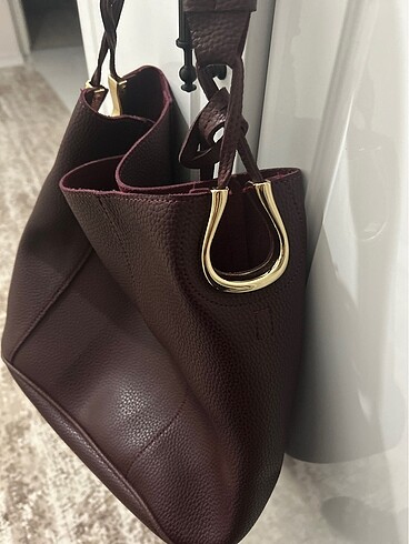  Beden Beverly hills Polo marka bordo çanta