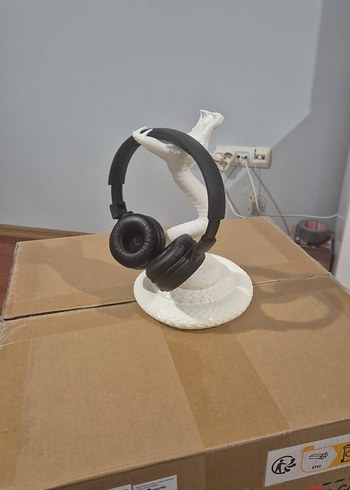 Beyaz Yılan Tasarımlı Kulaklık Tutucu - Görsel 3