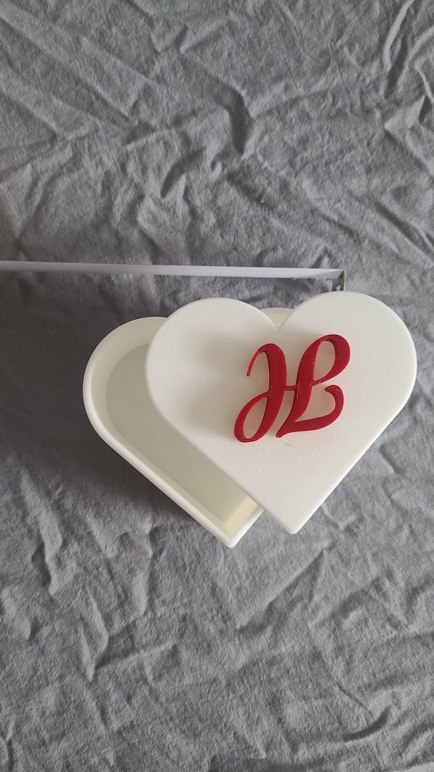 Kalp Şekilli Beyaz kutu - Görsel 3