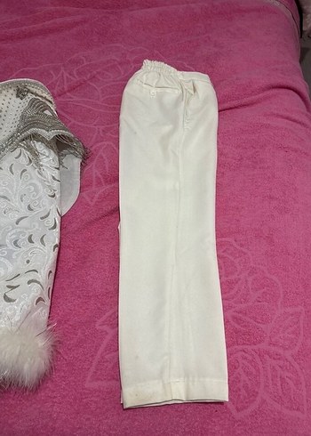 Beyaz Nakışlı Dantel Detaylı Çocuk Kostümü sünnetlik - Görsel 6