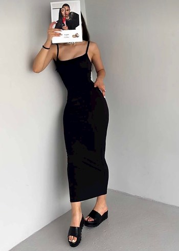 Siyah elbise - Görsel 2