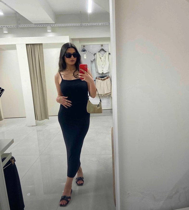 Siyah elbise - Görsel 3