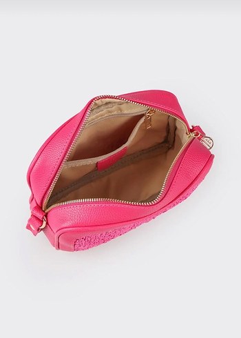 Püsküllü Pembe Kadın Çanta - Görsel 3