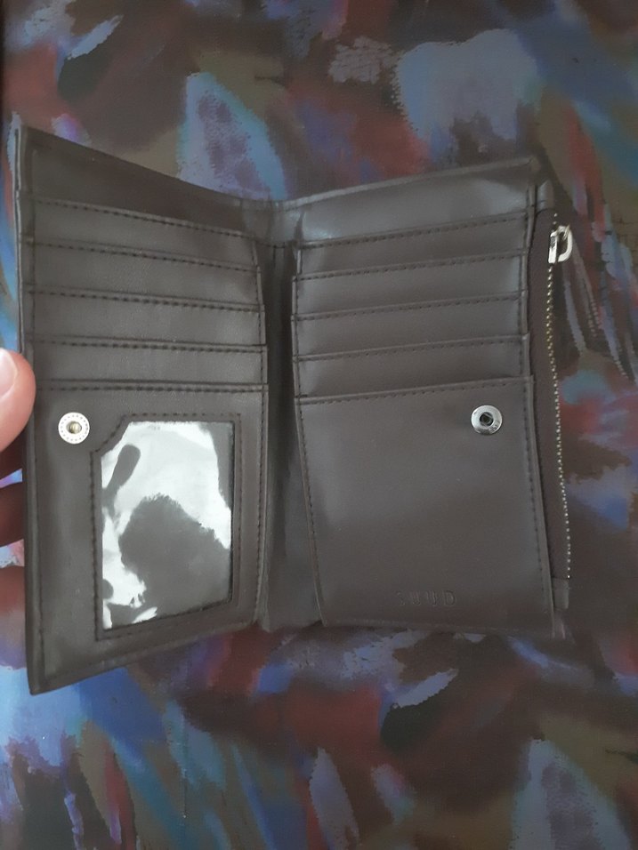 Kahverengi Deri Kadın suud marka cüzdan - Görsel 3