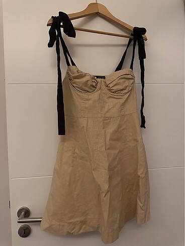 zara keten elbise