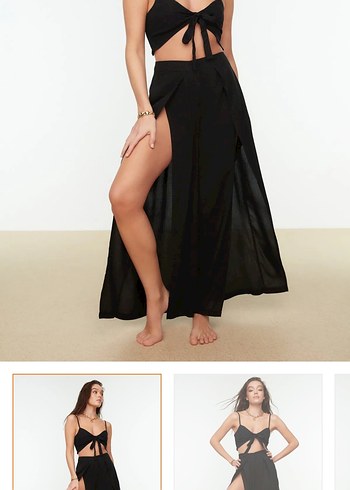 Trendyol & Milla Yırtmaçlı pantolon
