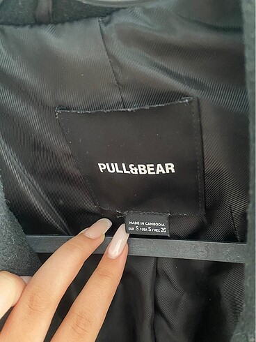 s Beden siyah Renk pull and bear kaban