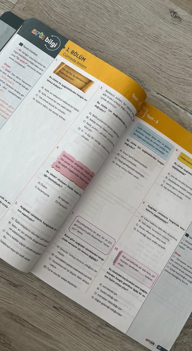 6. Sınıf Türkçe Soru Atm'si Sınavlara Hazırlık - Görsel 3