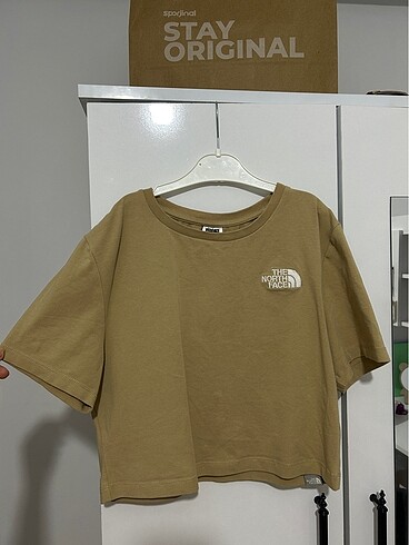 Açık kahve crop tshirt