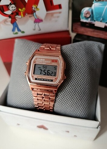 Casio rose gold şık saat