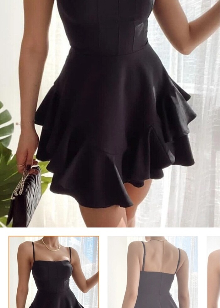 siyah elbise - Görsel 3