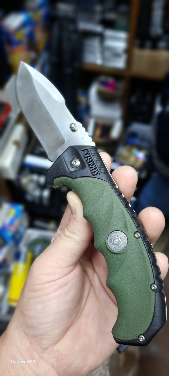 Koyu Haki Renk Katlanabilir Cep Bıçağı - Görsel 2