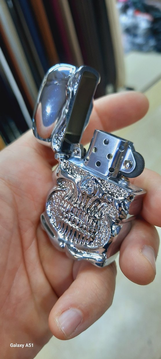 Altın Renkli Metal Tıraş Makinesi Çakmak - Görsel 3