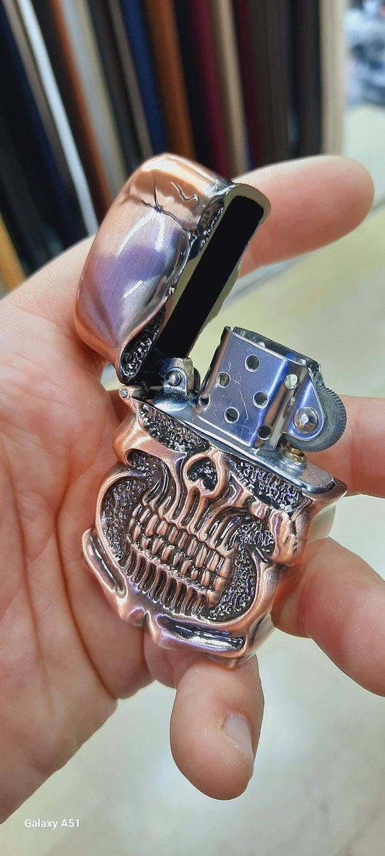 ZİPPO ÇAKMAK  KURU KAFA  ŞEKLİNDE SIFIR AMBALAJINDA - Görsel 2