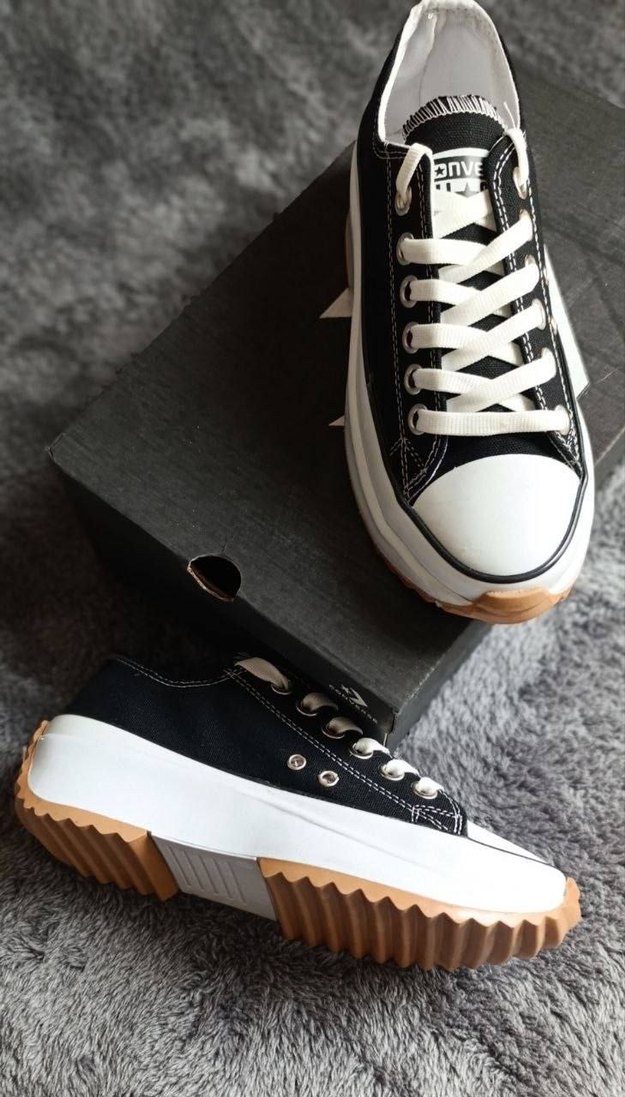 Siyah Beyaz Platform Sneaker — görsel 3/6