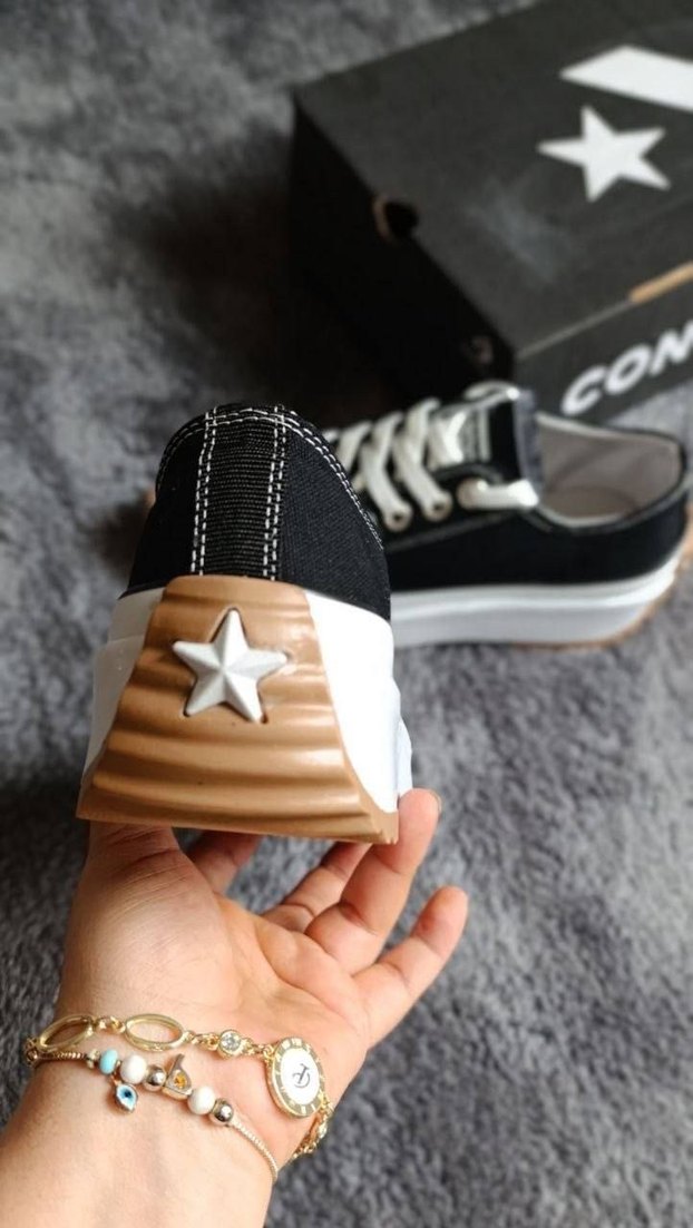 Siyah Beyaz Platform Sneaker — görsel 5/6