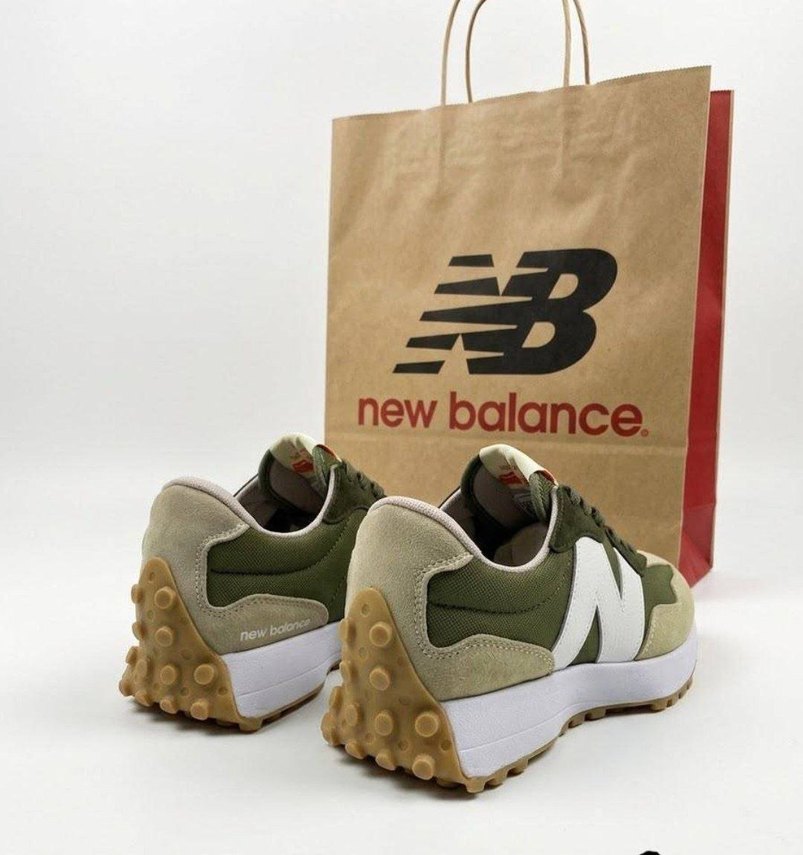 New Balance Haki & Bej Retro Sneaker — görsel 3/4