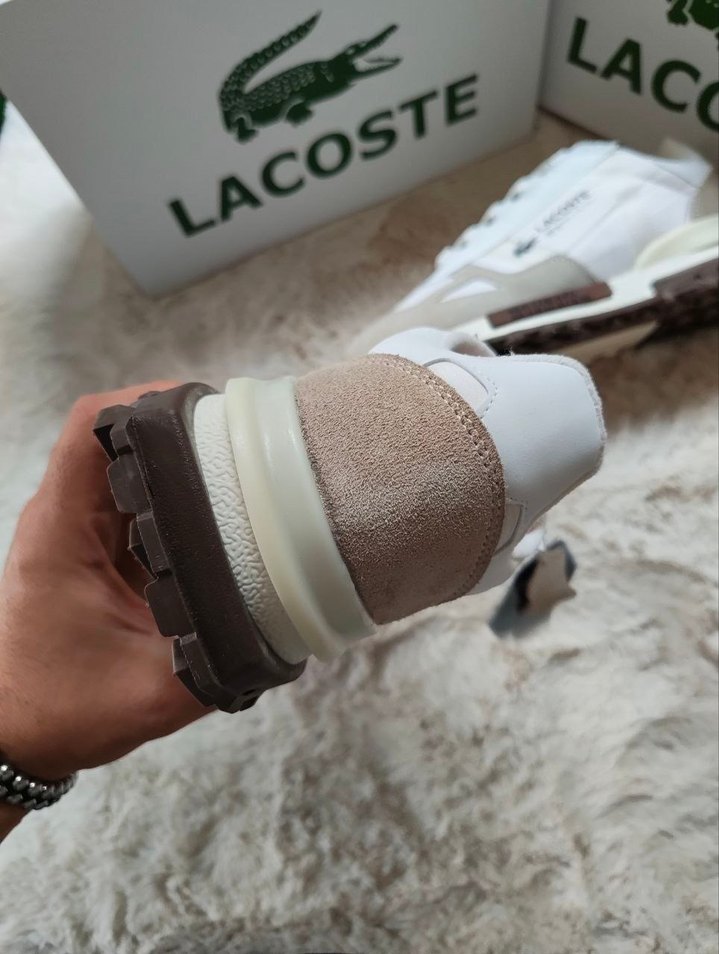 Lacoste Beyaz & Bej Retro Spor Ayakkabı — görsel 2/8