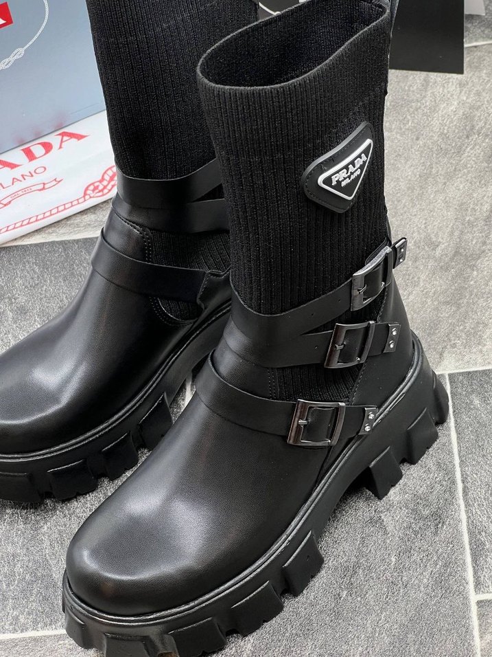 Prada Siyah Orta Boy Çizme — görsel 2/8