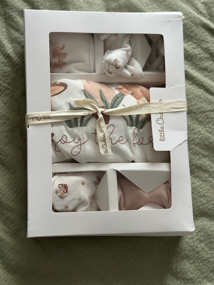 Chakra 7'li Bebek Hastane Çıkışı Seti Ekru/Pembe - Görsel 3