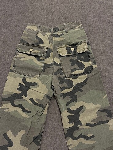 Diğer asker desenli vintage pantolon