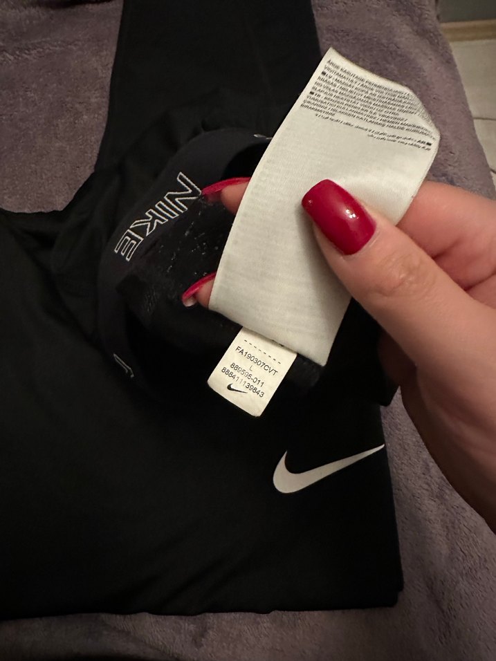 Nike Siyah Elastik Spor Tayt - Görsel 5